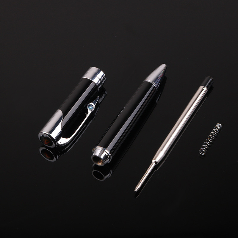 1Pcs visokokvalitetna kemijska olovka rotirajuća metalna kemijska olovka Tiskanice Kemijska olovka 1,0 mm Crna tinta Uredski i školski pribor