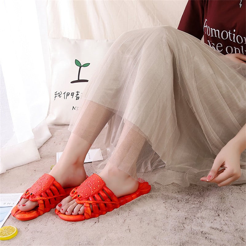 2023 m. Juokingos omarų vasaros vyriškos moteriškos šlepetės Madingos basutės vyrams Moteriškos šlepetės su omarais Juokingos vėžių paplūdimio šlepetės