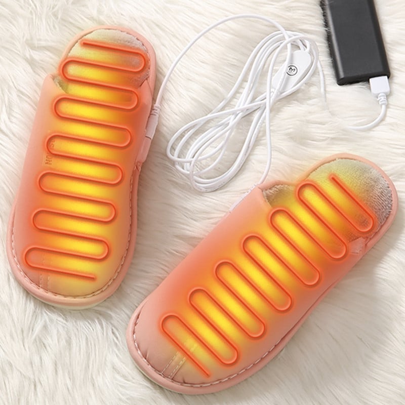Grijane papuče Električne grijaće čizme Grijane grijače za noge papuče Usb punjač Električne grijaće cipele Toplije ženske muške papuče