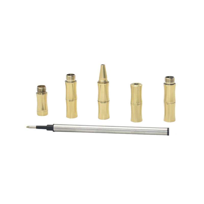 Pix roller cu ornamente clasice, detașabil, alamă din bambus, 0,5 mm, pix negru, papetărie, rechizite școlare, pix de scris