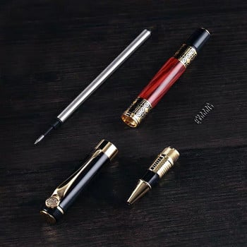 Υψηλής ποιότητας Full Metal Roller Ballpoint Στυλό Γραφείο Business Men Signature Γράψιμο Δώρο Στυλό Φοιτητικό Γραφικό Γράψιμο