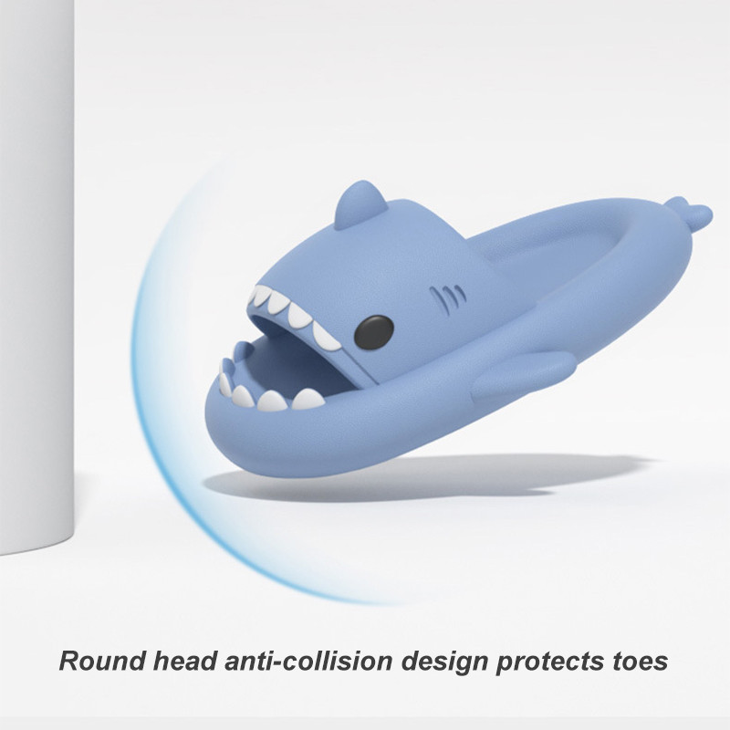 2023 m. vasaros ryklio šlepetės vaikams Naujos patobulintos Minkštos šlepetės namuose Mergaitėms berniukams Neslystančios basutės lauko paplūdimio animacinių filmų skaidrės