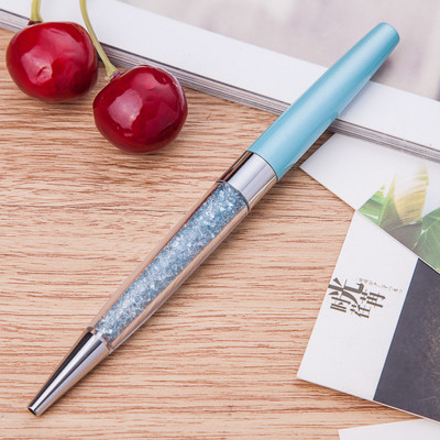 Kawaii kristály golyóstoll golyóstoll divat fekete tintával gyémánt golyóstoll ajándék toll iskolai írószerhez irodai kellékekhez 1,0 mm