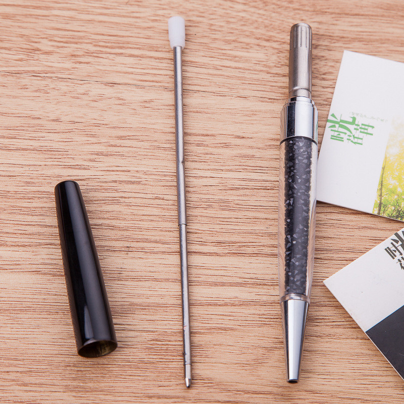 Kawaii kristály golyóstoll golyóstoll divat fekete tintával gyémánt golyóstoll ajándék toll iskolai írószerhez irodai kellékekhez 1,0 mm
