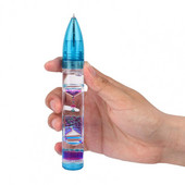 Μοναδική άνετη λαβή Liquid Motion Bubble Pen Σχέδιο Κλεψύδρα Funny Liquid Motion Bubbler Ballpoint Pen Relief Stress