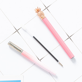 1 τεμάχια Lytwtw\'s Metal Pineapple Ballpoint Pen Candy Color Ενδιαφέρον στυλό Σχολική γραφική ύλη Σχολική προμήθειες γραφείου