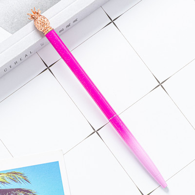 1 komada Lytwtw's metalne ananas kemijske olovke slatkih boja Zanimljive kemijske olovke Školski pribor Školski uredski pribor