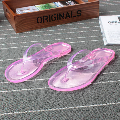 Kristalne sandale i papuče s gradijentnom bojom Ljetne dame nose japanke Kućne neklizajuće modne cipele za plažu za par