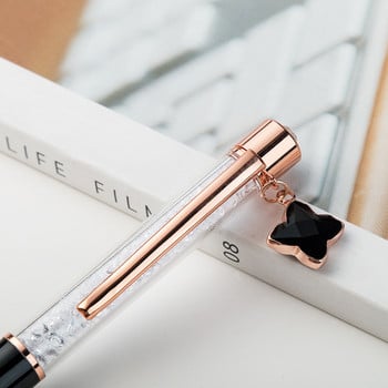 1 τεμ Fashion Metal Signature Pen Cute Ball Pen Pendant Κρυστάλλινο στυλό Παιδικό Δώρο Σταθερά είδη γραφείου Kawaii