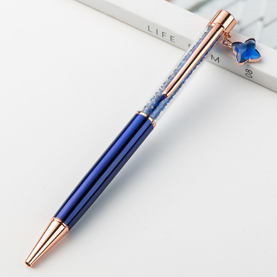 1 buc. stilou cu semnătură din metal la modă, stilou cu bile drăguț, pandantiv cu stea fine, stilou din cristal, cadou pentru copii, papetărie, rechizite de birou Kawaii