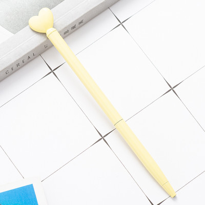 Kreativna metalna kemijska olovka u obliku srca Slatke role kemijske olovke Poslovna olovka Uredski školski pribor za pisanje