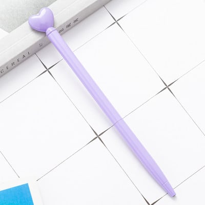 Kreativna metalna kemijska olovka u obliku srca Slatke role kemijske olovke Poslovna olovka Uredski školski pribor za pisanje