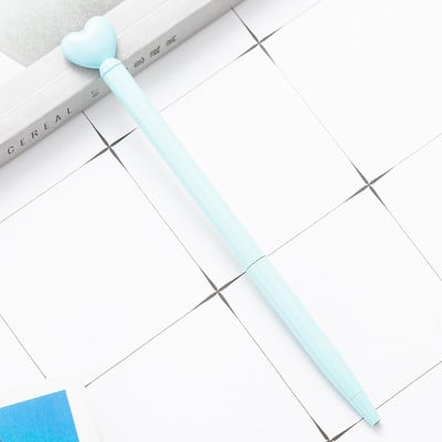 Kreativna metalna kemijska olovka u obliku srca Slatke role kemijske olovke Poslovna olovka Uredski školski pribor za pisanje