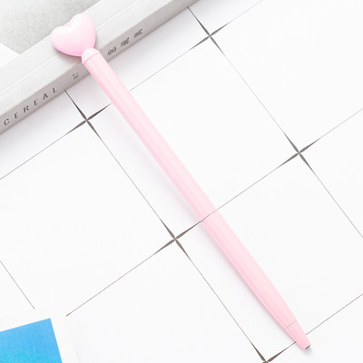 Kreativna metalna kemijska olovka u obliku srca Slatke role kemijske olovke Poslovna olovka Uredski školski pribor za pisanje