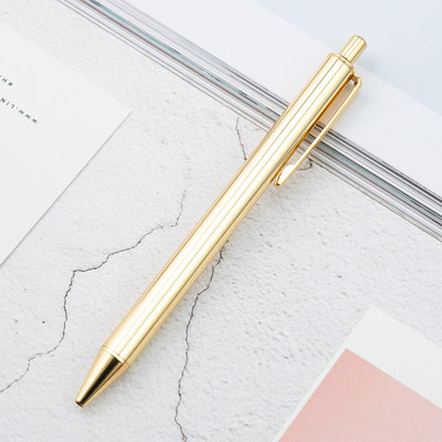 Kreativni pribor Press metalne kemijske olovke Poklon olovke od ružičastog zlata za pisanje