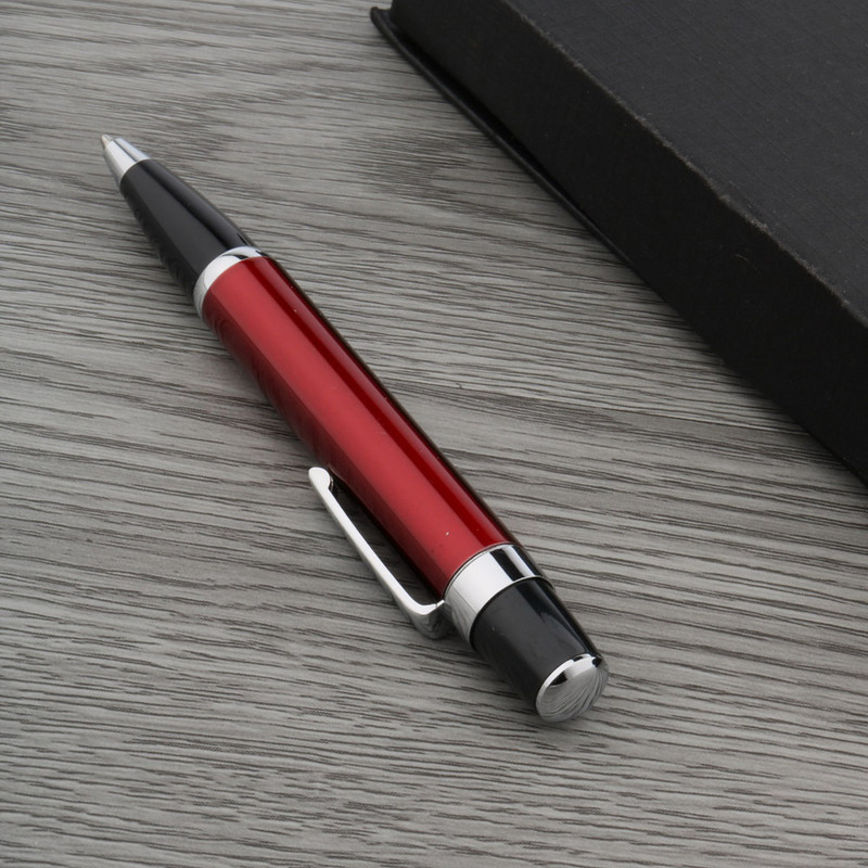 biuras naujas RAUDONA sidabro apdaila Standartinis metalinis tušinukas Mokyklinis mokinys Biuro dovanos Kanceliarinės prekės