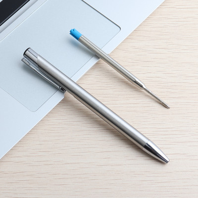 GENKKY Press Metalna kemijska olovka Kemijske olovke od nehrđajućeg čelika za školske uredske materijale Poklon olovke Školski pribor