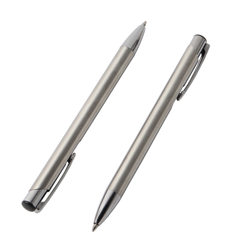 GENKKY Press Metalna kemijska olovka Kemijske olovke od nehrđajućeg čelika za školske uredske materijale Poklon olovke Školski pribor