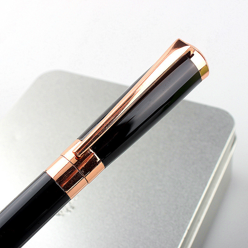 1KOM Rotirajuća metalna kemijska olovka kemijske olovke od nehrđajućeg čelika čelične poluge uljane olovke komercijalni pribor za uredske i školske olovke