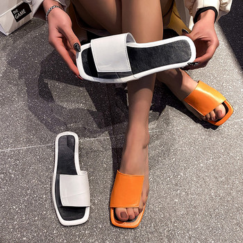Дамски чехли с плоска подметка Лятна мода 2023 Летни сандали Нова марка Causal Плажни пързалки Дамски джапанки Mujer Zapatos