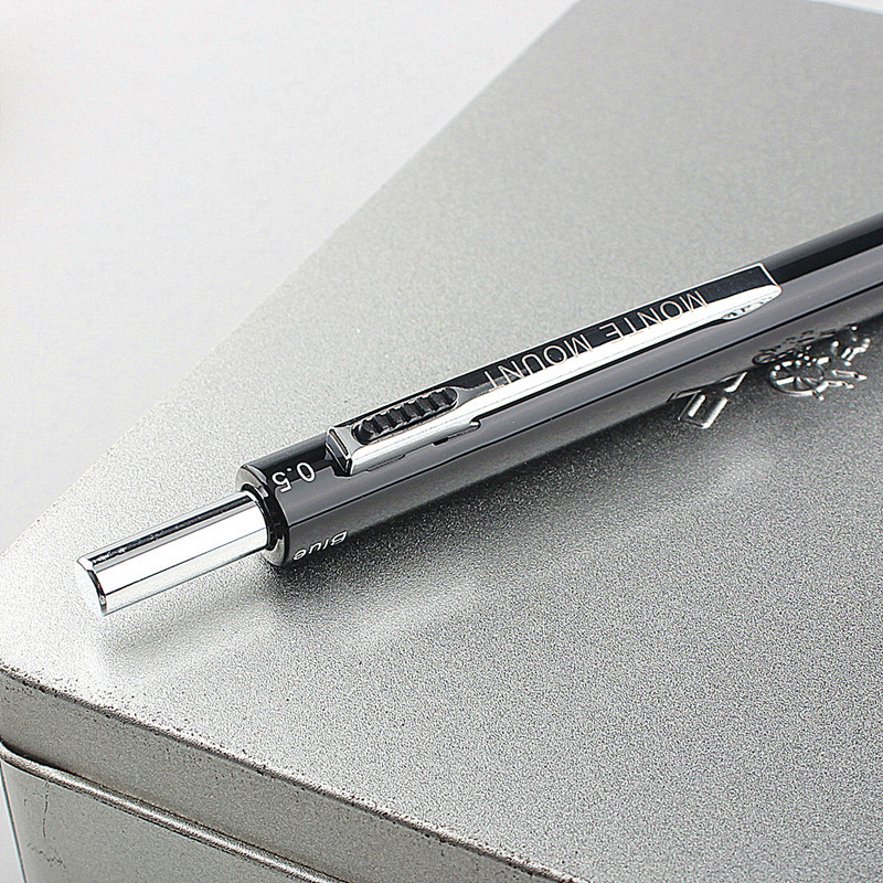 Pix multicolor 4 în 1 cu detecție gravitațională Pix și creion mecanic 3 culori Mine Negru Argintiu Roșu Albastru Pix din metal Articole de papetărie