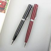 Visokokvalitetna puna metalna valjana kemijska olovka Uredski poslovni muškarci s potpisom za pisanje Metalna kuglična poluga Uljna kemijska olovka