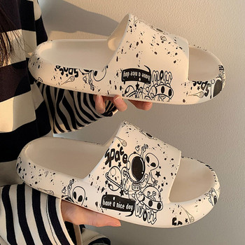 Дамски летни чехли Обувки с мека подметка Сандали Модни женски сладки вътрешни домашни чехли Дамски джапанки Плажни чехли