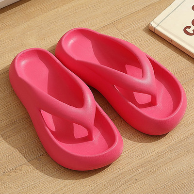 Flip-flops tangi pentru femei, papuci cu platformă de vară, papuci la modă, papuci de plajă în aer liber, papuci EVA anti-alunecare, cu talpă groasă