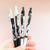 1 pixuri cu minge cu pisică drăguță pentru rechizite școlare Accesorii de birou cu pisică de desene animate Pixuri coreene de papetărie pentru scris, stilou de 0,5 mm