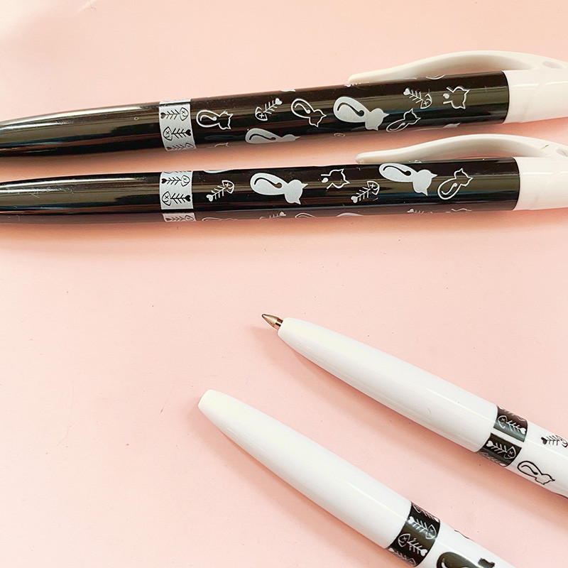 1 pixuri cu minge cu pisică drăguță pentru rechizite școlare Accesorii de birou cu pisică de desene animate Pixuri coreene de papetărie pentru scris, stilou de 0,5 mm