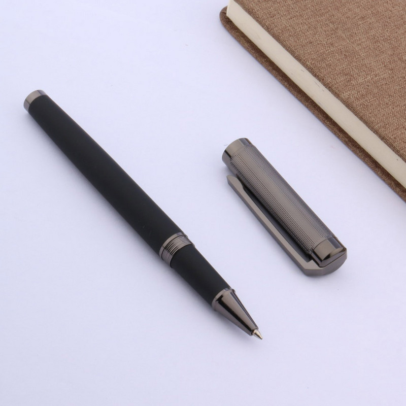 ChouXiongLuWei metāla oglekļa šķiedra Gun pelēks vilnis Apdare Rollerball pildspalva Kancelejas preces Biroja skolas piederumi