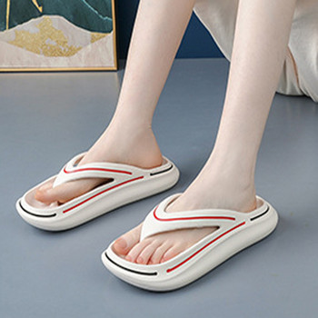 Летни чехли с прашка с дебела подметка EVA Дамски джапанки с платформа 2023 Обувки Пяна за възглавници Пързалки Външни плажни сандали Облачен чехъл