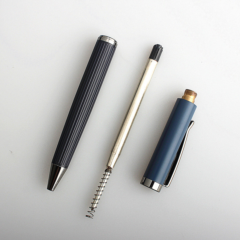 Metalna kemijska olovka visoke kvalitete, kreativne poslovne olovke s crnom tintom, kemijska olovka za pisanje, poklon, uredski materijal
