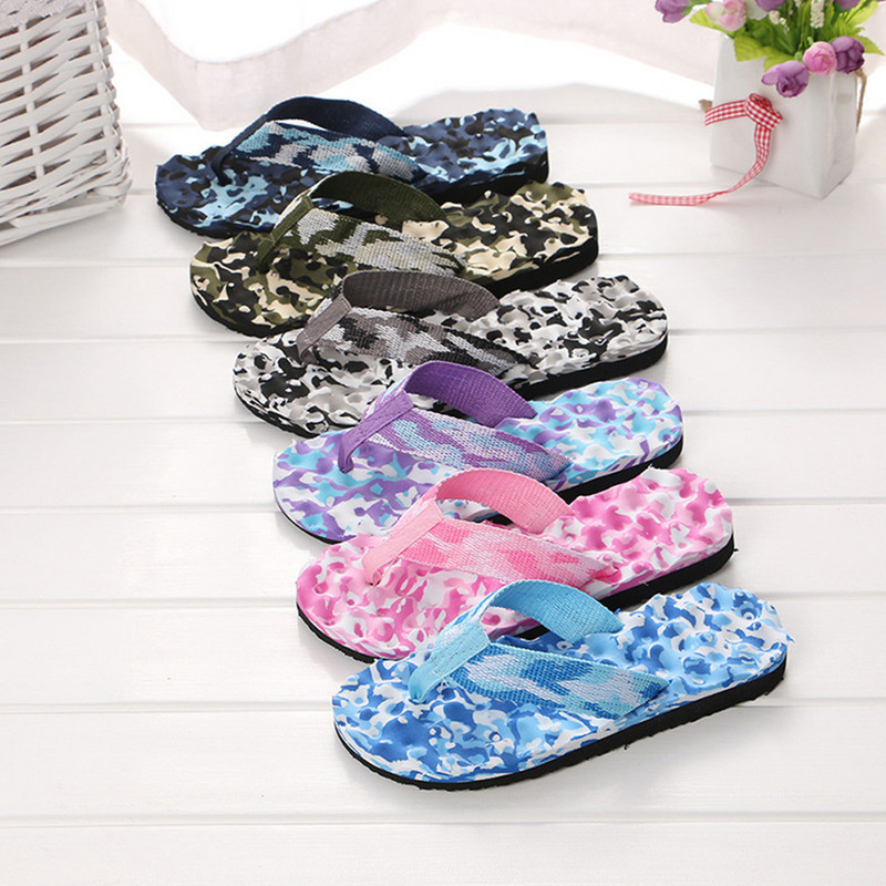 LCIZRONG Kamuflažne japanke u 6 boja, žene, 36-45, velike veličine, ravne papuče za masažu, neklizajuće mekane uniseks papuče, ženske