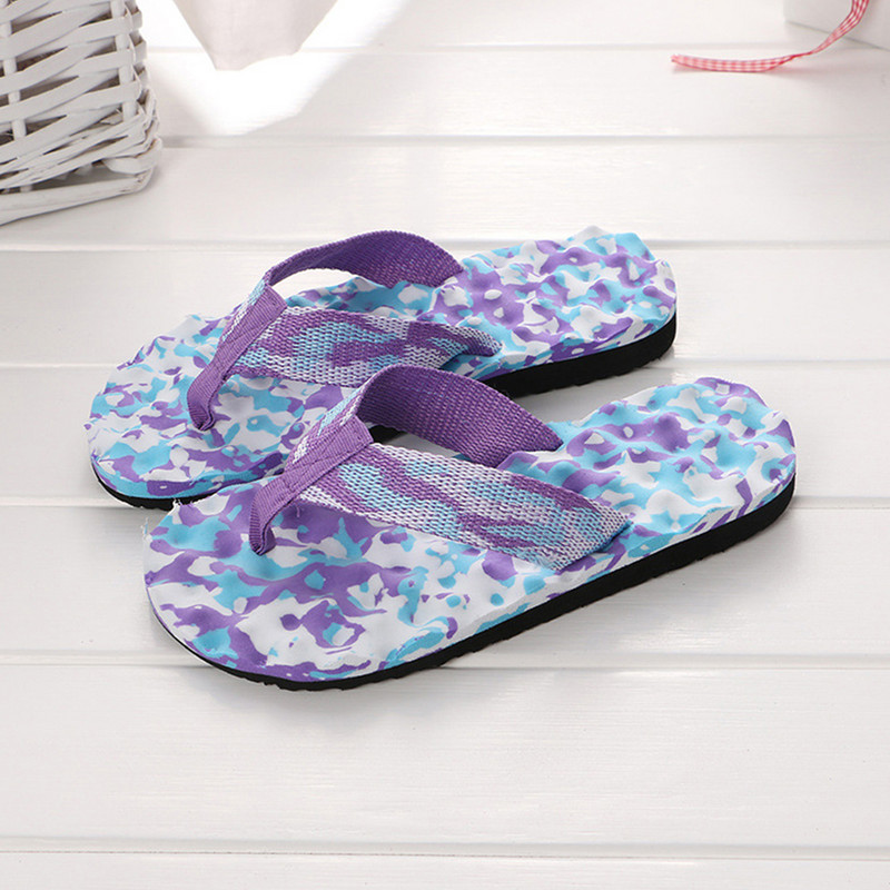 LCIZRONG Kamuflažne japanke u 6 boja, žene, 36-45, velike veličine, ravne papuče za masažu, neklizajuće mekane uniseks papuče, ženske