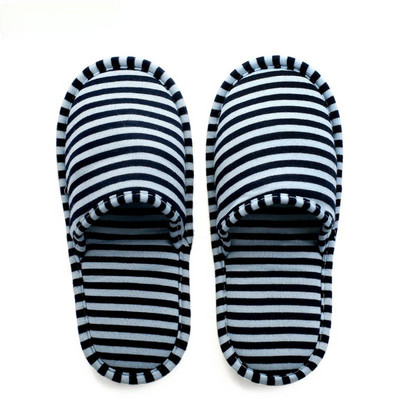 Zimske muške ženske prugaste papuče hotelsko putovanje spa prijenosna sklopiva kuća za jednokratnu upotrebu kućne papuče za goste jedna veličina