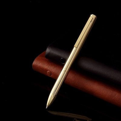 1 tk Luksuslik pastapliiats, ketrav kirja- ja kontoritarbed, ilusad geelpliiatsi ärikingitused, must tint 03791