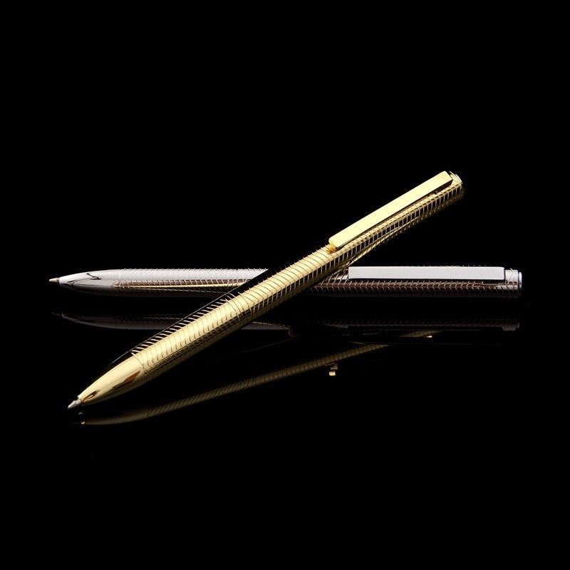 1kom luksuzne kemijske olovke koja se okreće, dopisnice i uredski školski pribor, lijepa gel olovka, poslovni darovi crna tinta 03791