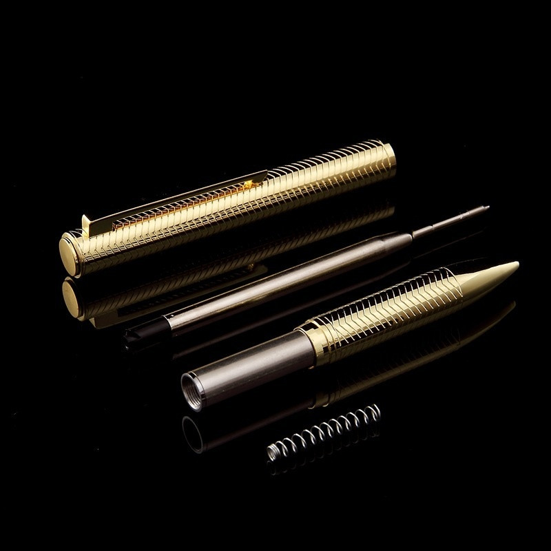 1kom luksuzne kemijske olovke koja se okreće, dopisnice i uredski školski pribor, lijepa gel olovka, poslovni darovi crna tinta 03791