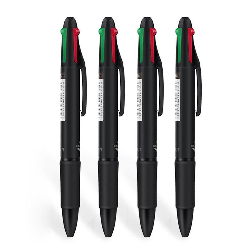 Višebojna olovka Fine Point 4 u 1 šarene uvlačne olovke za učenike Školske kemijske olovke s više funkcija Uredski materijal