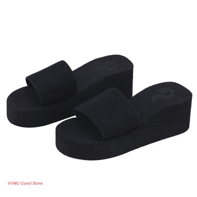 Nyári puha női ékszandál tanga papucs lapos platform papucs Beach