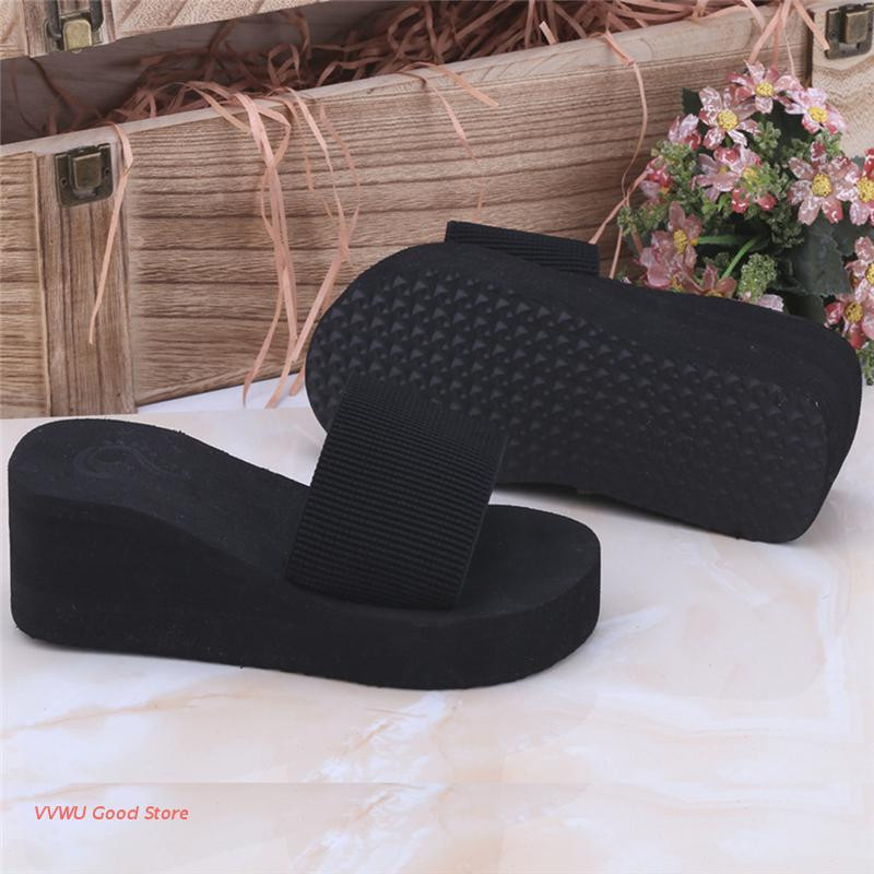 Nyári puha női ékszandál tanga papucs lapos platform papucs Beach