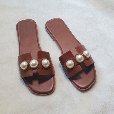 2022. Biserne ravne cipele Ženske papuče Ljetne sandale Novi trend Party Ženska seksi moda Ležerna vruća rasprodaja Cipele Japanke u obliku tobogan