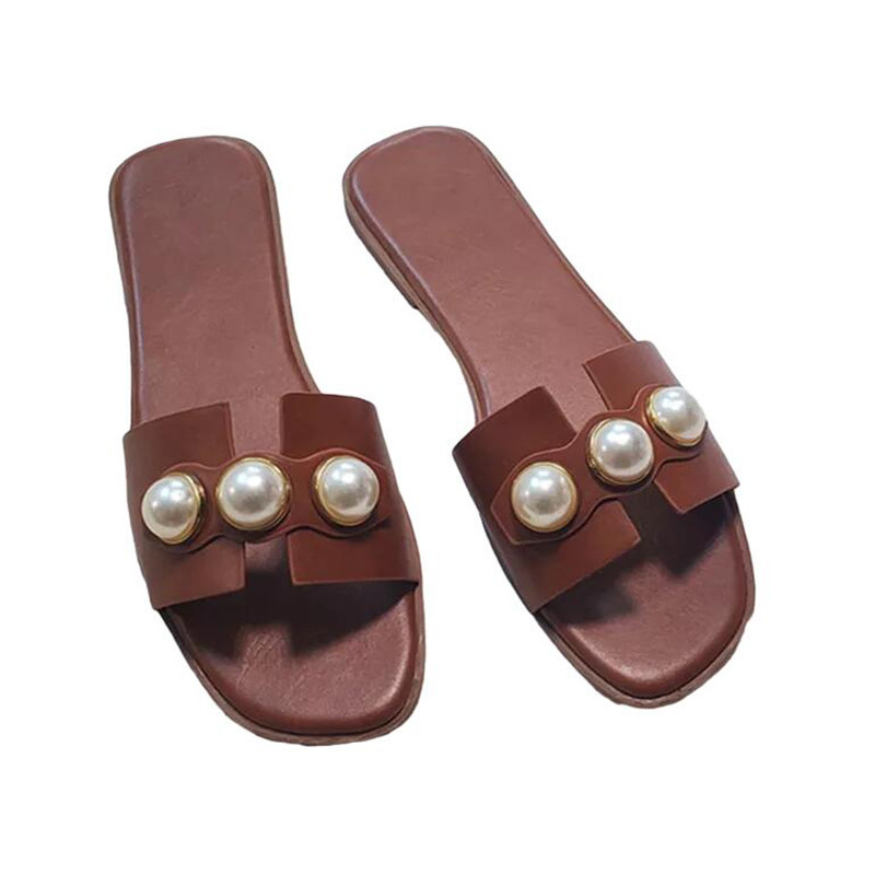 2022. Biserne ravne cipele Ženske papuče Ljetne sandale Novi trend Party Ženska seksi moda Ležerna vruća rasprodaja Cipele Japanke u obliku tobogan