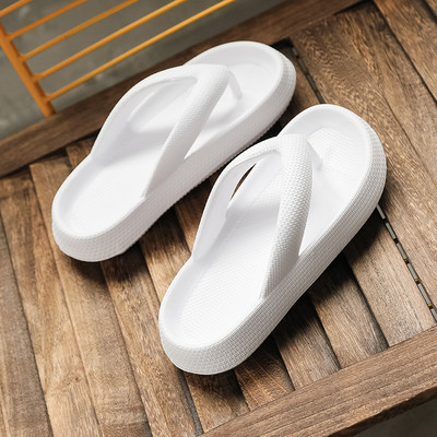 Japanke za 2022. Ljetne ležerne tange Papuče za plažu Vanjske sandale za plažu EVA ravne platforme Udobne cipele Ženske par Debeli potplat