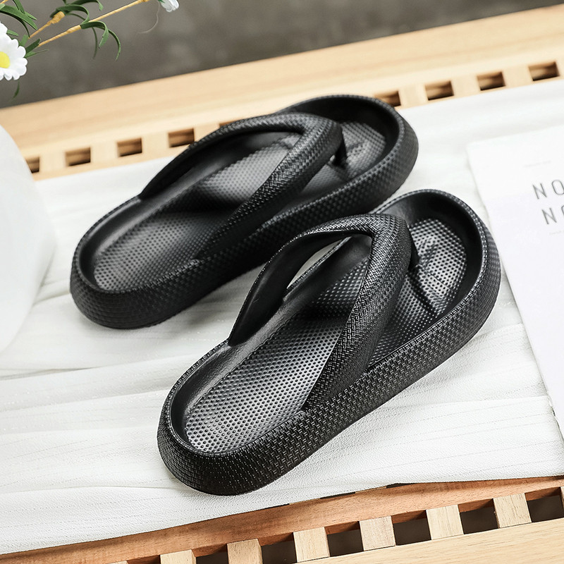 Japanke za 2022. Ljetne ležerne tange Papuče za plažu Vanjske sandale za plažu EVA ravne platforme Udobne cipele Ženske par Debeli potplat