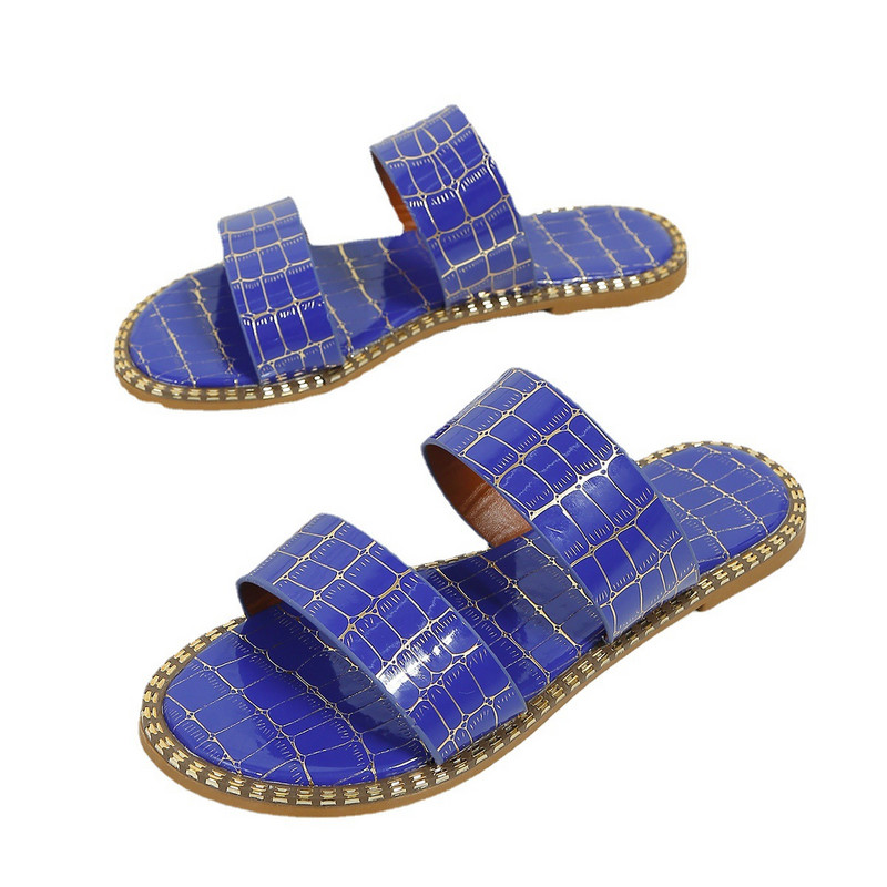 Καλοκαίρι 2023 Γυναικείες Flat Beach Casual Παντόφλες Ρετρό Peep Toe Υπαίθρια πέδιλα πεζοπορίας Γυναικεία με στρογγυλά δάχτυλα Slides Pantuflas De Mujer