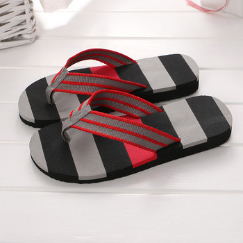 2023 Летни чехли Мъжки джапанки Плажни сандали Неплъзгащи се ежедневни плоски пързалки Чехли Вътрешни домашни обувки за мъже Обувки за открито