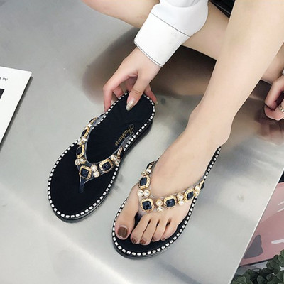 Cipele Ženska proljeće ljeto 2023. Japanke s tangama Ravne japanke Moda s dijamantima Udobne luksuzne sandale s otvorenim prstima Ženske dizajnerice