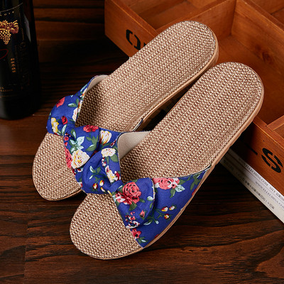 Mntrerm ženske modne bombone boje kućne papuče za pomoć u kući Lagane čvrste EVA kućne neklizajuće papuče od lana Chinelo Feminino